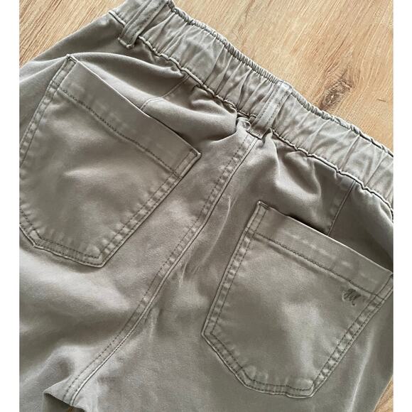 Womens Grace and Lace Brown Gray Khaki Twill Joggers Pants size 6 - Picture 4 of 8